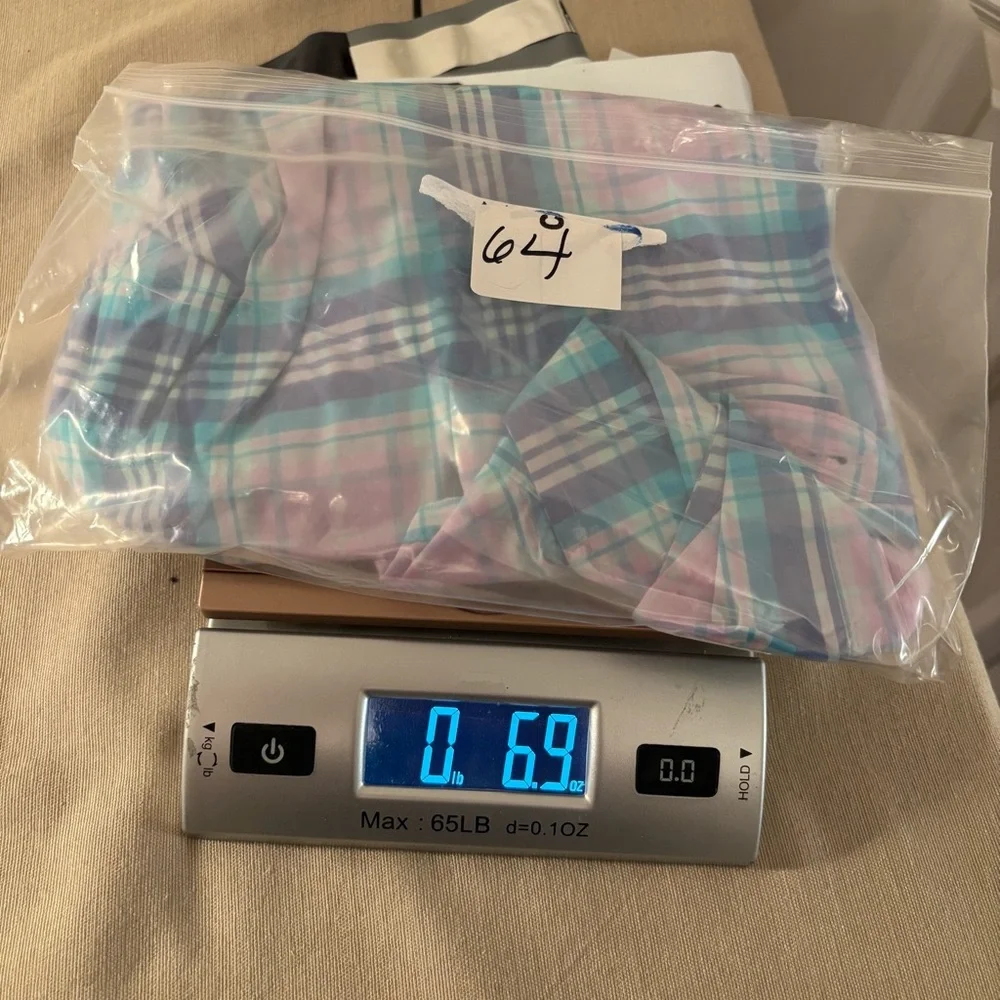 Vineyard Vines On the Go Performance Sz XXL Button Pastel Plaid Shirt Sz XXL - Picture 11 of 11